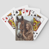 Horse Lover Photo Playing Cards Stocking Stuffer  トランプ (裏面)