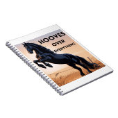 Horse Lovers Notebook  - Hooves Over Everything ノートブック (右側)
