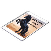 Horse Lovers Notebook  - Hooves Over Everything ノートブック (左側)