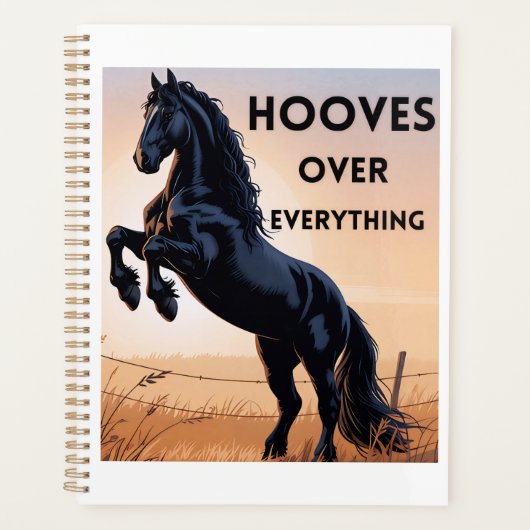 Horse Lovers Planner - 馬が大好きすぎて プランナー手帳 (正面)
