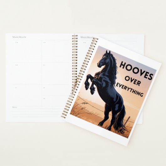Horse Lovers Planner - Hooves Over Everything プランナー手帳 (ディスプレー)