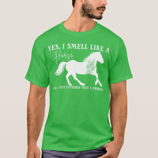 Horse Lovers Yes I Smell Like A Horse boy Tシャツ