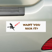 horse loves? to KICK IT! バンパーステッカー (車上)