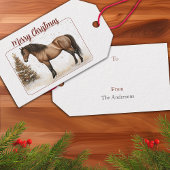 Horse Merry Christmas Personalized ギフトタグ