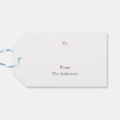 Horse Merry Christmas Personalized ギフトタグ (裏面横)