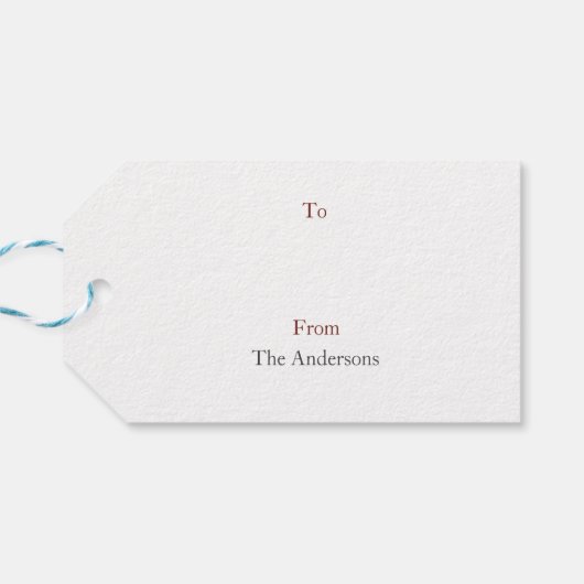 Horse Merry Christmas Personalized ギフトタグ (裏面横)