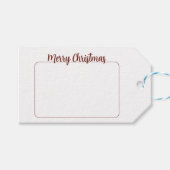 Horse Merry Christmas Personalized ギフトタグ (正面(横))