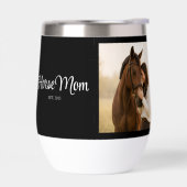 Horse Mom Established 文字入れ ブラックフォト (左面)