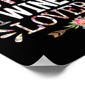 Horse Mother's Day Horse Mother Wine Lover ポスター (角)