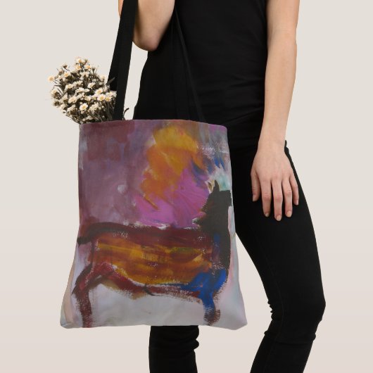 Horse, Mountain, River トートバッグ (クローズアップ)