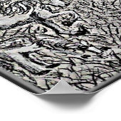 Horse Myth Black & White Print, Poster ポスター (角)