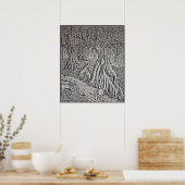 Horse Myth Black & White Print, Poster ポスター (キッチン)