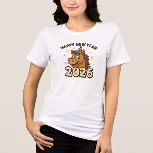 Horse New Years 2026 トライブレンドＴシャツ (正面)