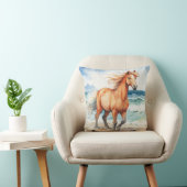 Horse on Beach クッション (椅子)