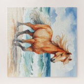 Horse on Beach ジグソーパズル (横)