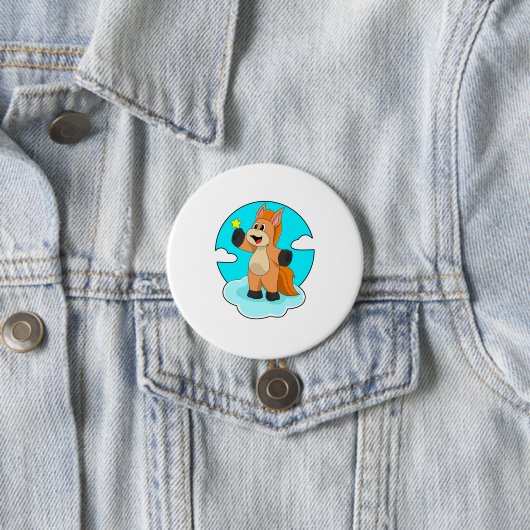 Horse on Clouds 缶バッジ (インサイチュ)