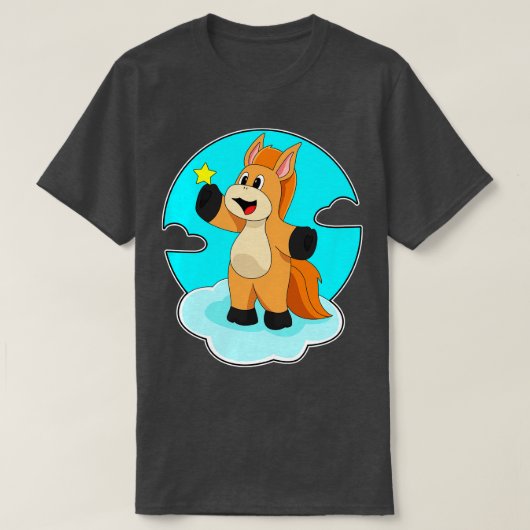 Horse on Clouds Tシャツ (デザイン正面)