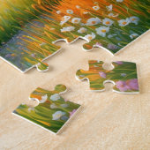 Horse on Farm Wildflower Meadow ジグソーパズル (側面)