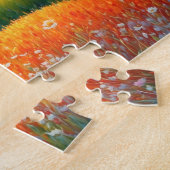 Horse on Farm Wildflower Meadow ジグソーパズル (側面)