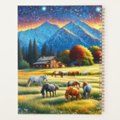 Horse on Farm Wildflower Meadow プランナー手帳 (裏面)