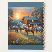 Horse on Farm Wildflower Meadow プランナー手帳 (裏面)