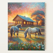 Horse on Farm Wildflower Meadow プランナー手帳 (裏面)