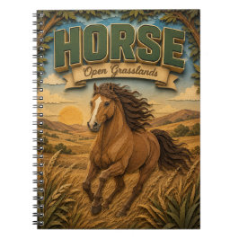 Horse Open Grasslands POPCUT ノートブック