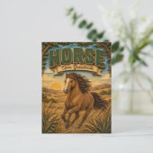 Horse Open Grasslands POPCUT ポストカード (スタンド正面)