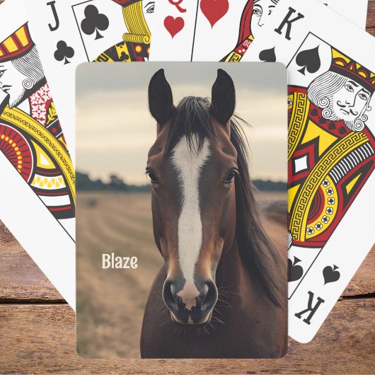 Horse Owner Photo Playing Cards Stocking Stuffer  トランプ
