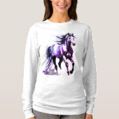 Horse Painting Long Sleeves Top Tシャツ (正面)
