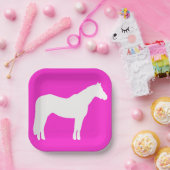 Horse Party Theme Plates Easy Clean Up ペーパープレート (パーティー)