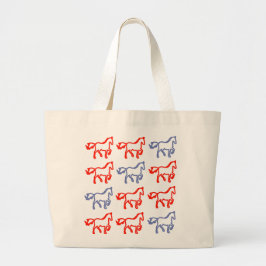 Horse Pattern Identity Bag ラージトートバッグ