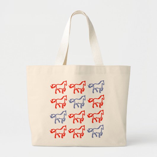 Horse Pattern Identity Bag ラージトートバッグ (正面)