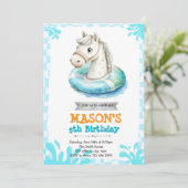 Horse pool party invitation 招待状 (スタンド正面)