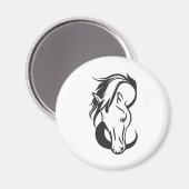 Horse portrait マグネット (正面/裏面)