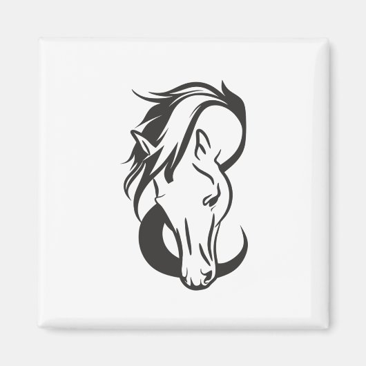 Horse portrait, マグネット (正面)
