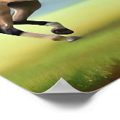 horse portrait poster ポスター (角)