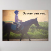 Horse Poster "Go Your Own Way" ポスター (正面)