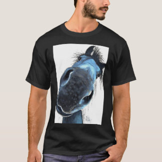 HoRSe PRiNT &x27; HaPPY BuRT &x27; BY SHiRLeY MacA Tシャツ