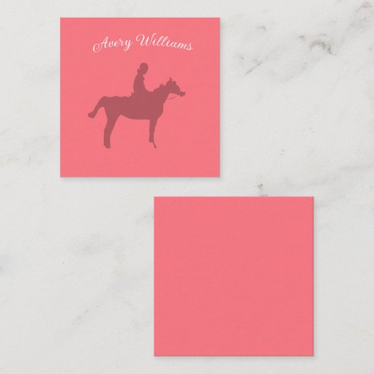 Horse Pro Small スクエア名刺 (正面/裏面)