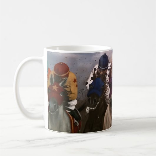 Horse Racing コーヒーマグカップ (左)