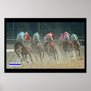 Horse Racing 001 Rear Mowat SpPh ポスター
