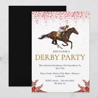  Horse Racing Derby Party Invitation 2026 招待状