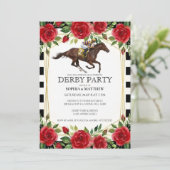 Horse Racing Derby Party Invitation Art 招待状 (スタンド正面)