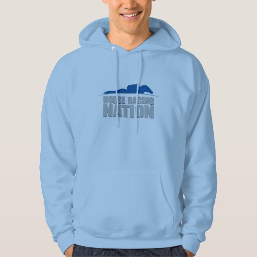Horse Racing Nation Men's Hoodie パーカ (正面)