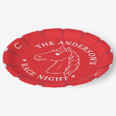 Horse Racing Race Night Party ペーパープレート (アングル)