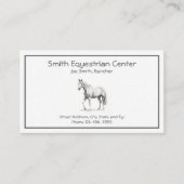 Horse Ranch Business Card 名刺 (正面)