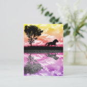 Horse Reflectionsはがき ポストカード (スタンド正面)