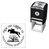 Horse & RiderがOpen Book Libraryの名前を飛び越える セルフインキングスタンプ (インサイチュ)