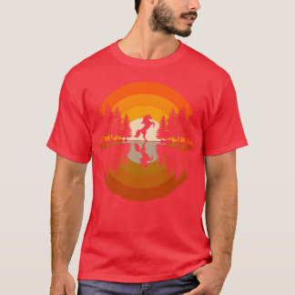 Horse Riding Forest Nature Sunset Horseback boy Tシャツ